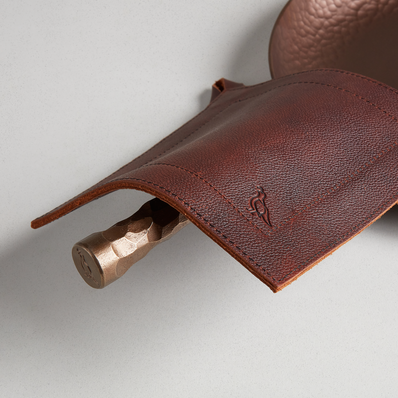 Full Grain Leather Potholder - Image 3